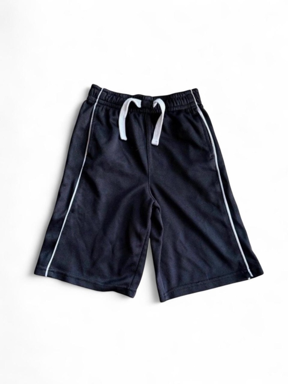 EXCELLENT Faded Glory Boys Black Mesh Basketball Shorts - Size 8